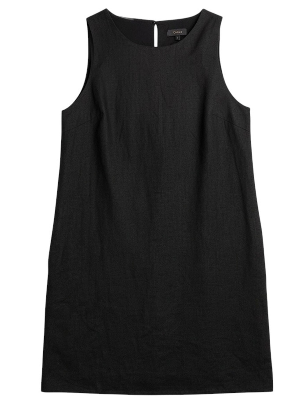 Quince 100% European Linen Tank Mini Dress in Black Size Large